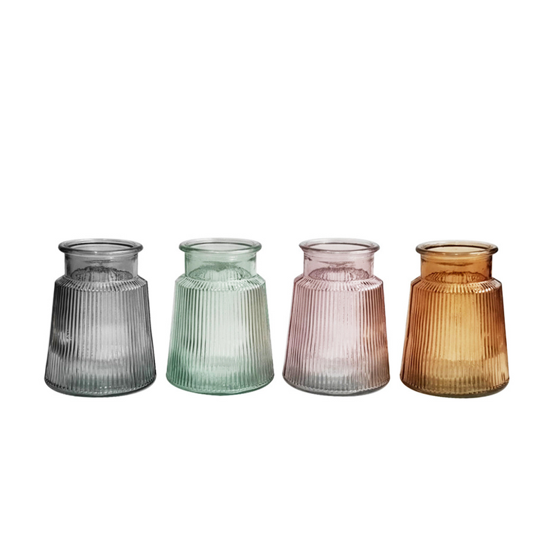 Ronis Glass Vase 14x14x17cm Assorted