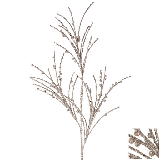 Ronis Glitter Stem 80cm Champagne