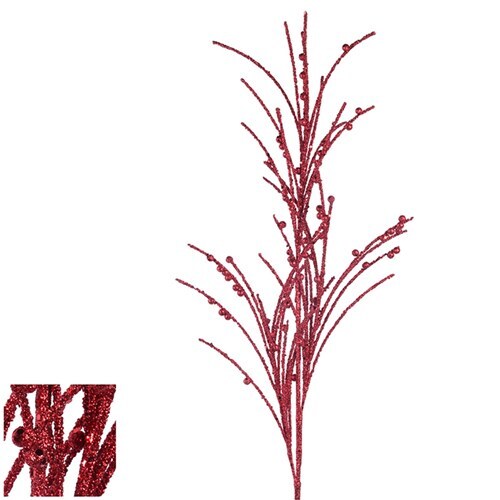 Ronis Glitter Stem 80cm Red