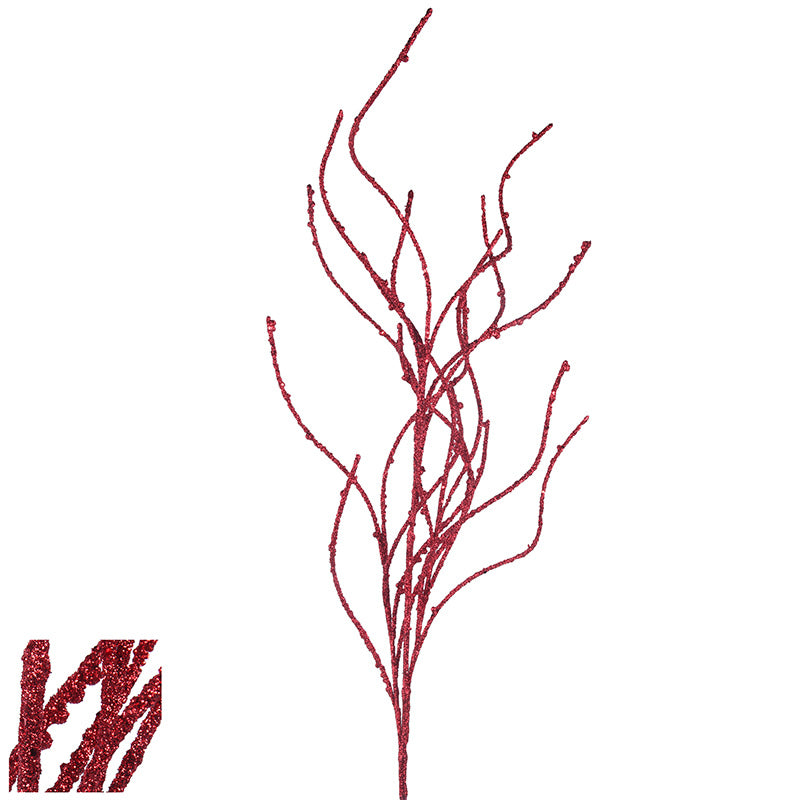 Ronis Glitter Stem 90cm Red