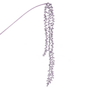 Glitter Berry Drop 118cm in lavender with cascading sparkling berries for festive décor – thumbnail