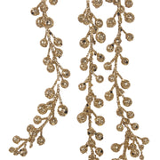 Glitter Berry Drop Pick 68cm Gold Christmas Decoration – thumbnail