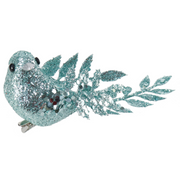 Glitter Bird with Clip 15cm 3pk Assorted – festive glitter bird decorations with clips for trees, wreaths, and garlands