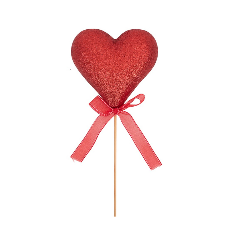 Ronis Glitter Heart Pick 10cm
