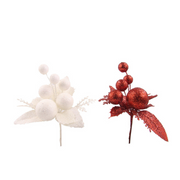 Ronis Glitter Pick 14cm Red White Assorted