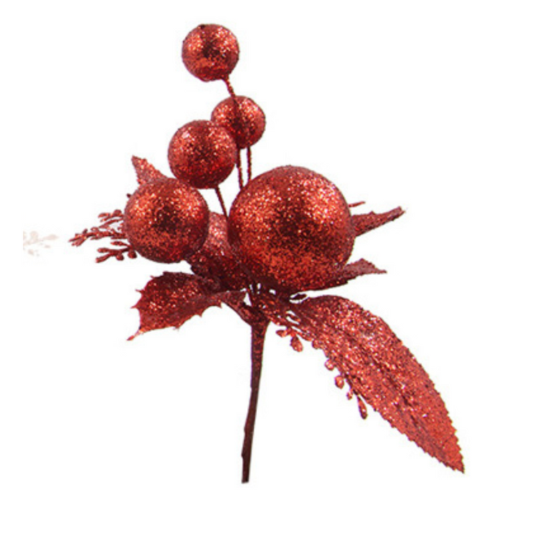 Ronis Glitter Pick 14cm Red White Assorted