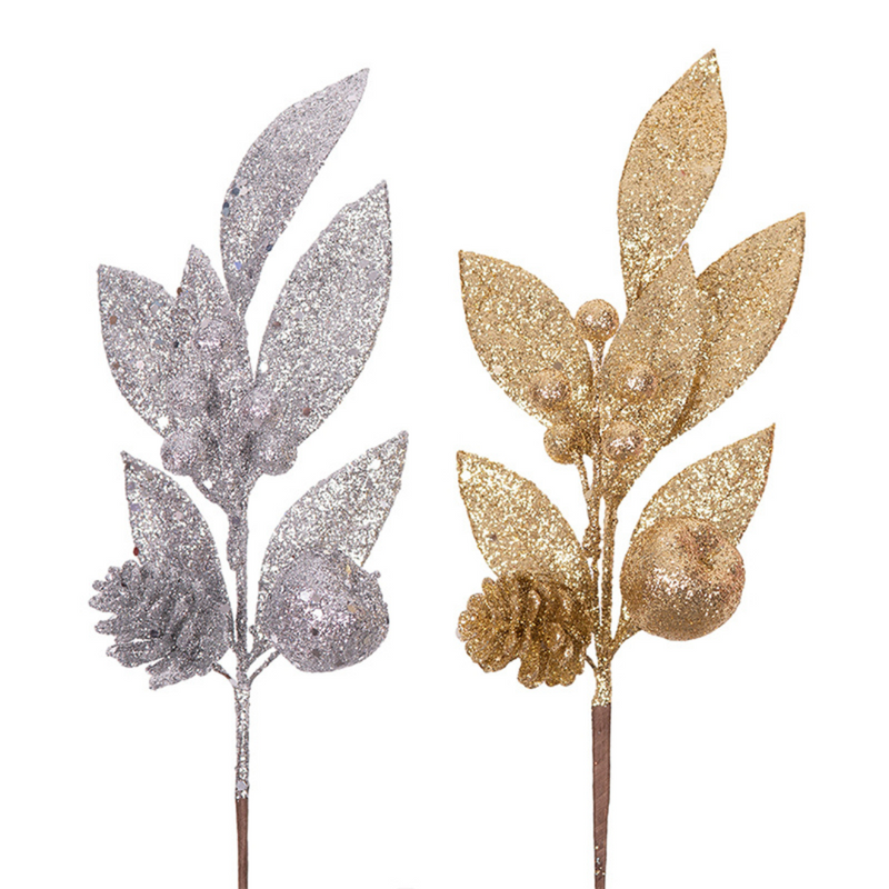 Ronis Glitter Pick 32cm Silver and Gold Assorted