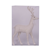 Ronis Glitter Reindeer 23x34x6cm White