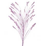 Lavender Glitter Spray 60cm Christmas Floral Decoration