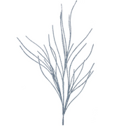 Pale Blue Glitter Spray Stem 89cm Christmas Decoration – thumbnail