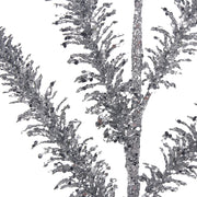 Silver Glitter Stem 76cm decorative Christmas floral pick