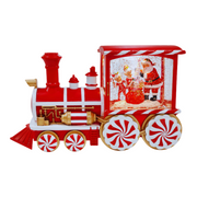 Glitter Swirl Musical Candy Train USB – candy-themed Christmas train with swirling glitter, LED lights, and music.