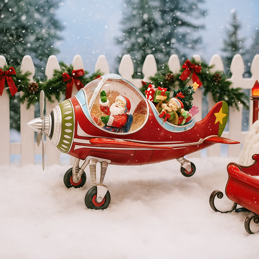 Glitter Swirl Musical Plane Spin Propeller USB – light-up airplane décor with glitter swirl, music, and spinning propeller.