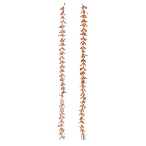 Ronis Glitter and Sequin Drop 58cm Copper and Champagne Assorted