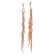 Glitter and Sequin Drop 60cm Copper and Champagne Assorted for luxurious Christmas décor