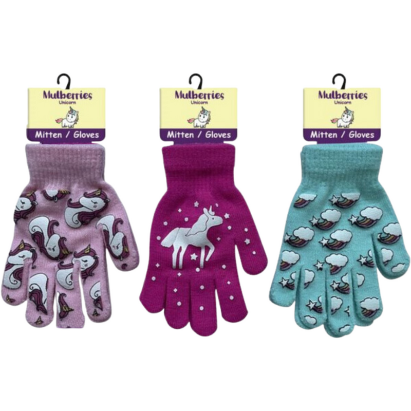 Glow in the Dark Gloves Heart/Star/Uni