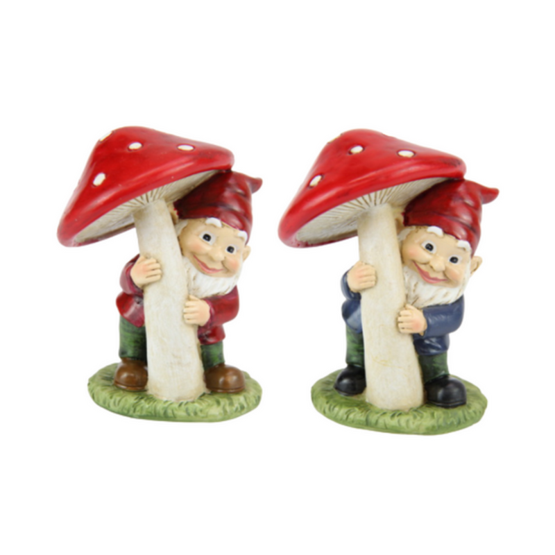 Ronis Gnome Under Mushroom 10cm Assorted