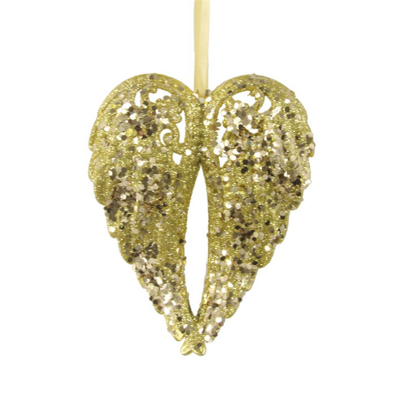Ronis Gold Angel Wings Tree Ornament 11x13.5cm