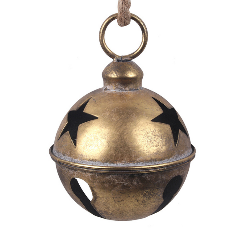 Ronis Gold Antique Metal Bell 16cm