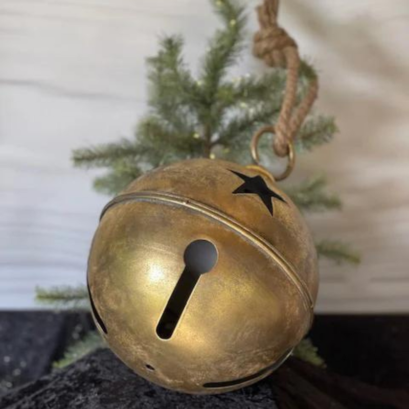 Ronis Gold Antique Metal Bell 24cm