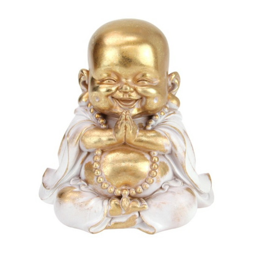 Ronis Gold/Grey Praying Buddha 21cm