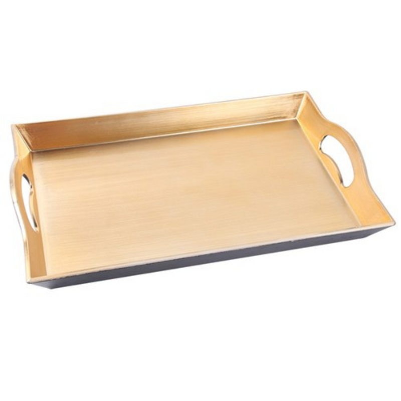 Ronis Gold Melamine Tray D35x4.5cm