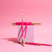 Ronis Gold Double Dipped Cake Candles 15cm Hot Pink 12pk