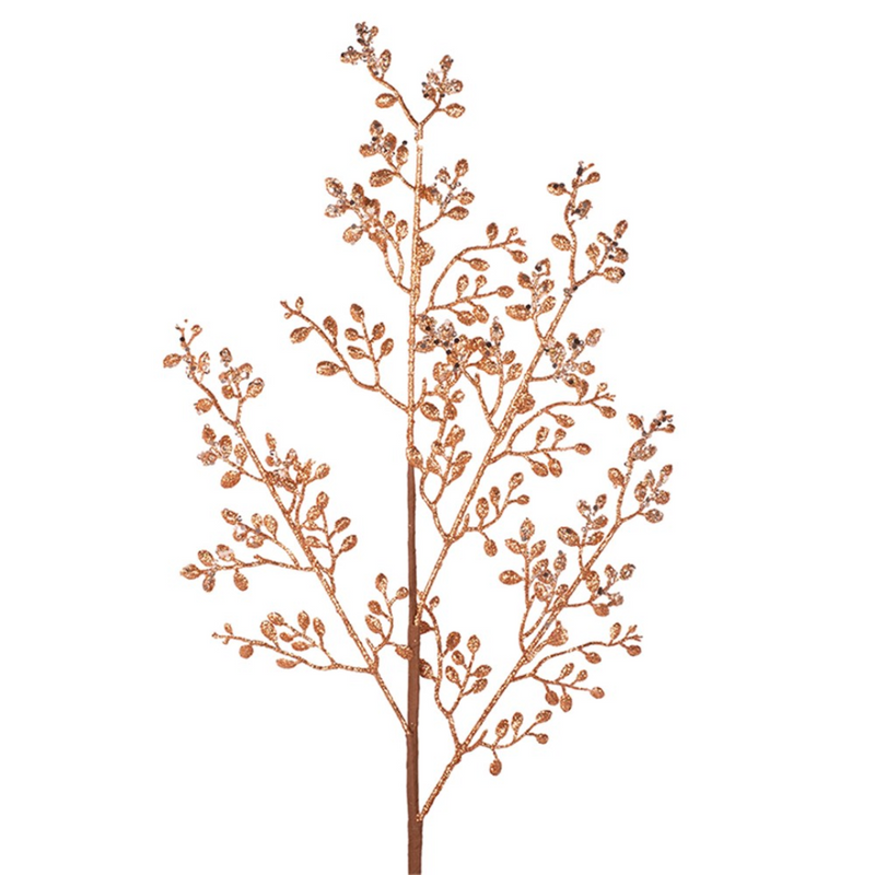 Gold Glitter Decorative Stem – 72cm artificial Christmas decoration