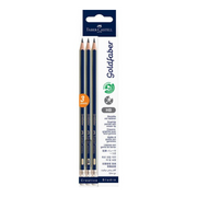 Ronis Goldfaber Graphite Pencil with Eraser Tip HB 3pk