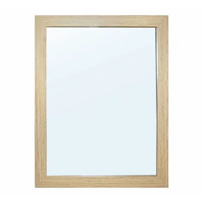 Grace wall mirror 35x45cm with natural frame small decorative wall mirror for entryway, hallway or bathroom