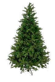 Grand Spruce 210cm Pre-Lit Artificial Christmas Tree – Realistic Full Shape with Warm LED Lights
