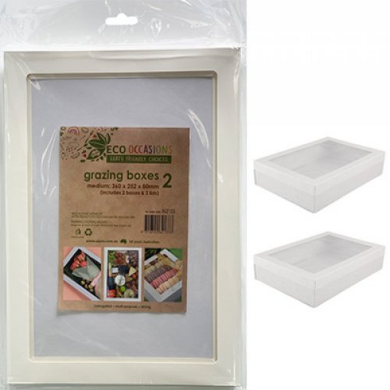 Ronis Grazing Box Medium White 2pc