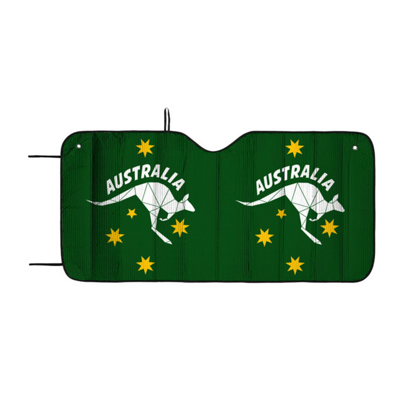 Ronis Green & Gold Car Sunshade 140x72cm