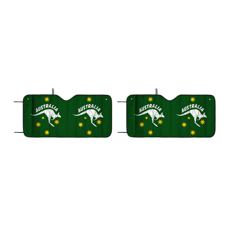Ronis Green & Gold Car Sunshade 140x72cm