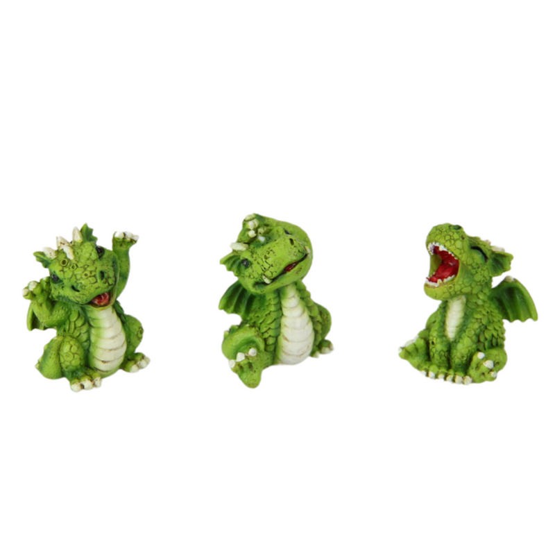 Ronis Green Baby Dragon on Tree Lair Display 5cm Assorted