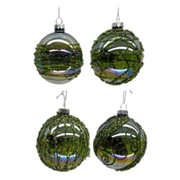 Ronis Green Glass Combination Baubles Assorted – thumbnail