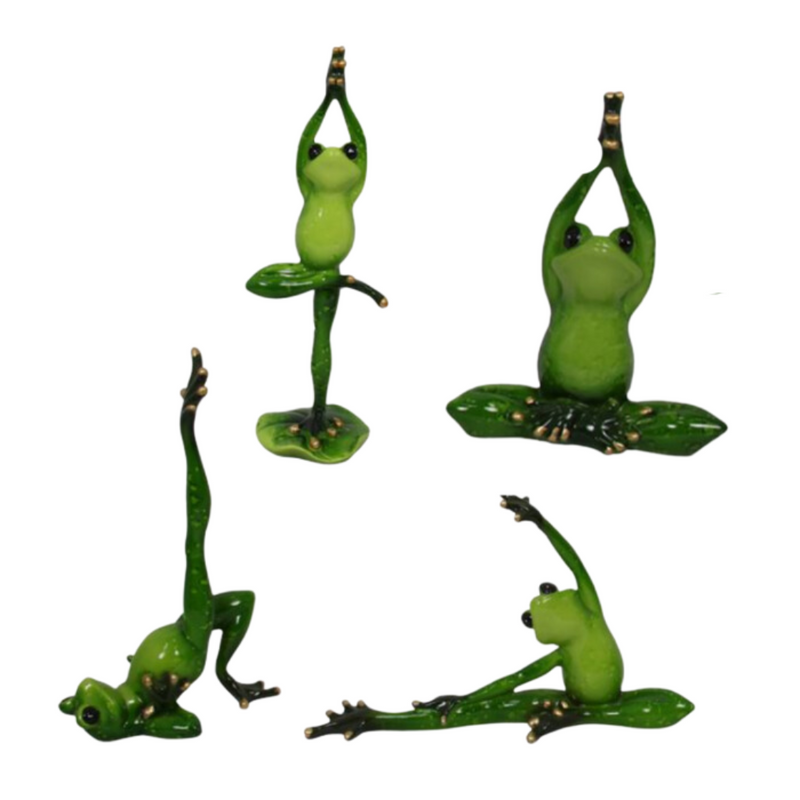 Ronis Green Marble Yoga Frog Assorted
