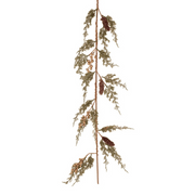 Ronis Green Pine Garland with Gold Berries 135cm – thumbnail