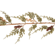 Ronis Green Pine Garland with Gold Berries 135cm – thumbnail