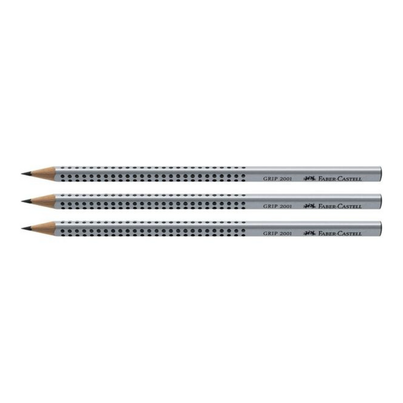 Ronis Grip 2001 Graphite Pencil 2B (Blister Pack 3)