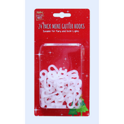 Mini gutter hooks 24pk for outdoor holiday decorations