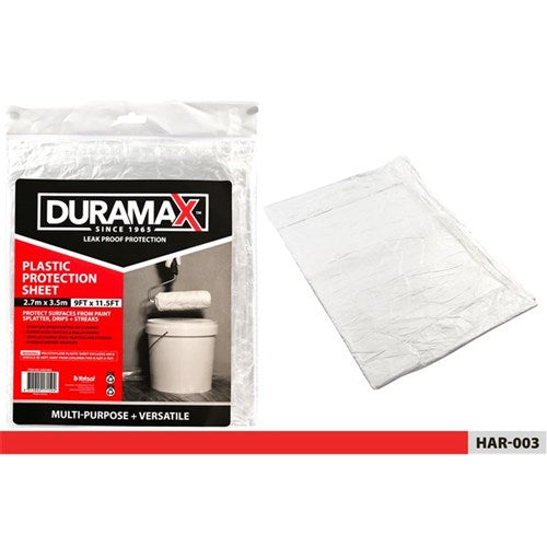 Multi-use plastic drop cloth 9x12ft