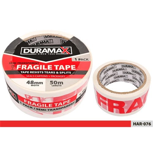 Fragile printed packaging tape 48mm x 50m