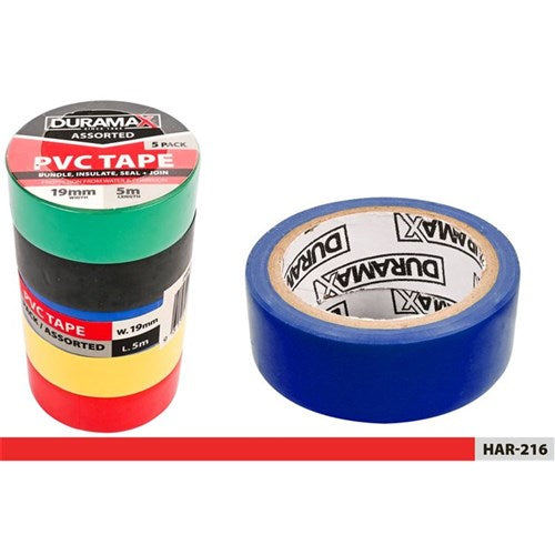 Insulation tape 19mm x 5m five pack