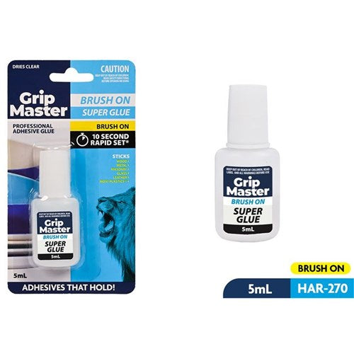 5ml bottle of super glue with brush applicator