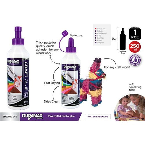 Grip Master multipurpose PVA white glue 250ml