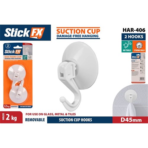 Medium suction cup hook 2kg capacity