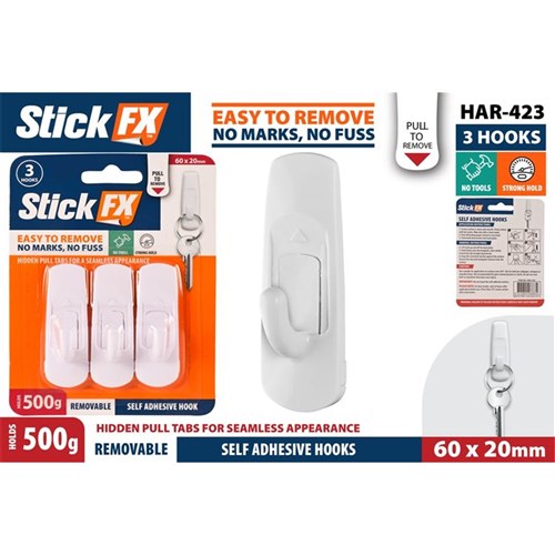 Interlocking adhesive hook and loop pads 0.5kg