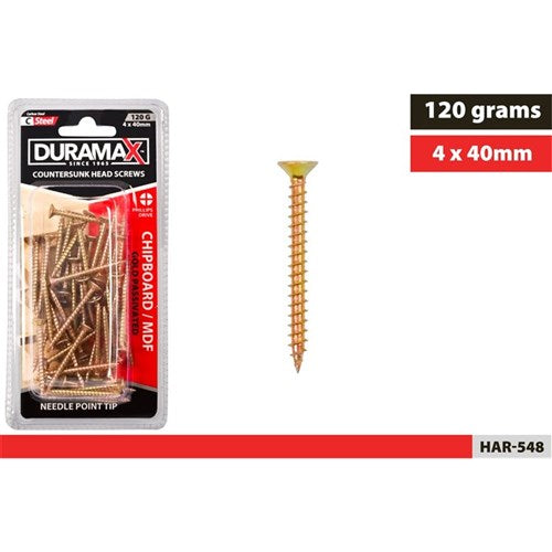 Chipboard screws 4x40mm 120g pack