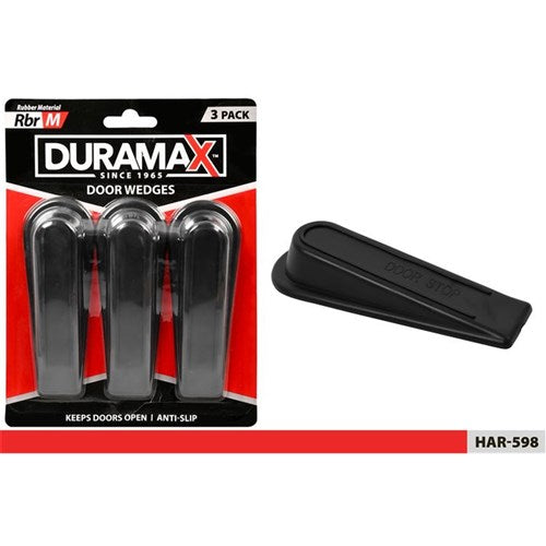 Rubber door stoppers three piece pack